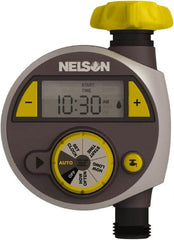 Nelson - Electronic Lawn Sprinkler Timer - 2 Watering Modes, 1 Outlet, 3/4-18 National Hose Thread - Exact Tooling