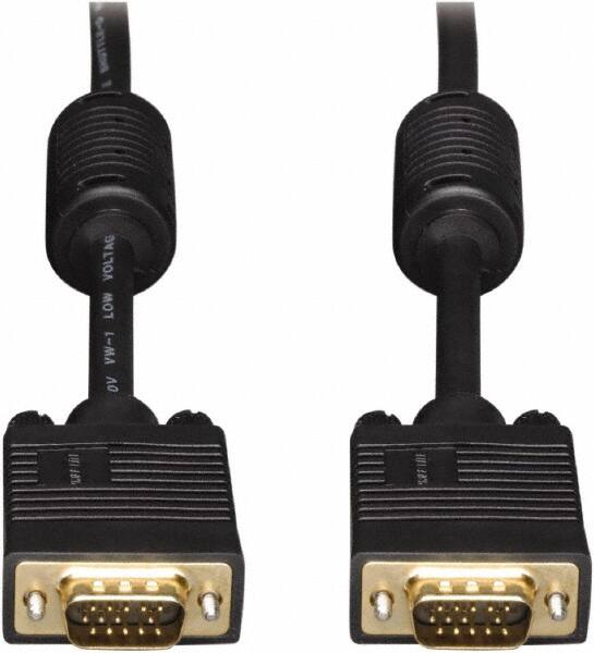 Tripp-Lite - 100' Long, HD15/HD15 Computer Cable - Black, Male x Male - Exact Tooling