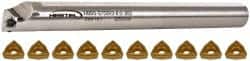 Hertel - 0.8" Min Bore Diam, Indexable Boring Bar - Through Coolant - Exact Tooling