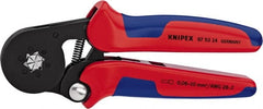 Knipex - 7-1/8" OAL Crimping Pliers - Plastic PVC Handle - Exact Tooling