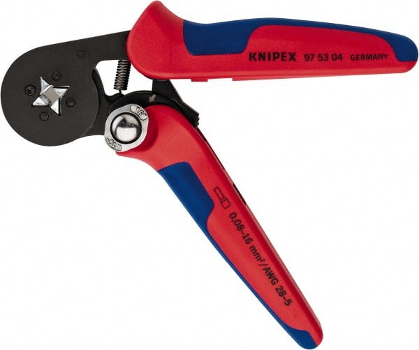 Knipex - 7-1/8" OAL Crimping Pliers - Plastic PVC Handle - Exact Tooling