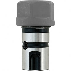 Techniks - 1.27" ER25 Modular Connection Rigid Tapping Adapter - 5/16 to 11/16" Tap Capacity, 3.39" Projection, Quick Change - Exact Tooling