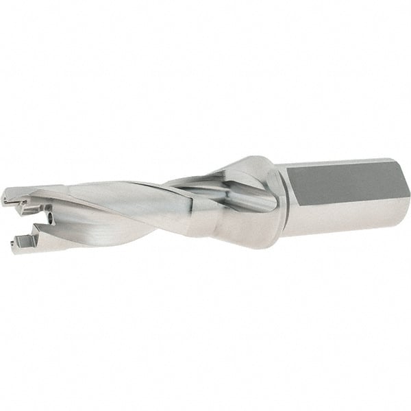 Iscar - 0.827" to 0.862" Diam, 3xD, 2.48" Max Depth, 1" Shank Diam, 6" OAL, Replaceable-Tip Drill - FCP, ICK, ICK-2M, ICM, ICN, ICP, iCP-2M Insert, 21 Seat Size, 61969796 Toolholder, Series SumoCham - Exact Tooling