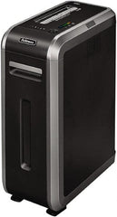 FELLOWES - 5/32 x 1-1/2" Strip, Manual 18 Sheet Cross Cut Paper Shredder - 21-1/8" Long x 11-1/4" Wide x 28" High, Level 4 Security, 14 Gal Wastebasket - Exact Tooling