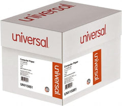UNIVERSAL - 14-7/8" x 11" White & Green Computer Paper - Use with Tractor-Feed Printers - Exact Tooling