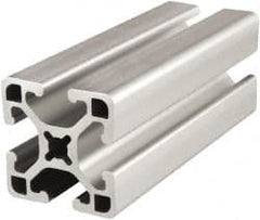 80/20 Inc. - 72 Inches Long x 1-1/2 Inches Wide x 1-1/2 Inches High, T Slotted Aluminum Extrusion - 0.877 Square Inches, Clear Anodized Finish - Exact Tooling
