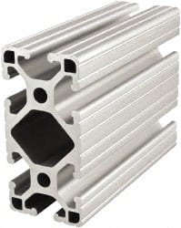 80/20 Inc. - 72 Inches Long x 1-1/2 Inches Wide x 3 Inches High, T Slotted Aluminum Extrusion - 1.7288 Square Inches, Clear Anodized Finish - Exact Tooling