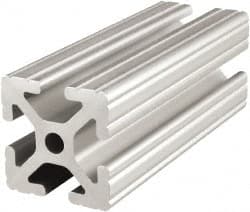 80/20 Inc. - 72 Inches Long x 1-1/2 Inches Wide x 1-1/2 Inches High, T Slotted Aluminum Extrusion - 1.154 Square Inches, Clear Anodized Finish - Exact Tooling