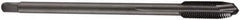 DORMER - M12x1.50 Metric Fine, 3 Flute, Oxide Finish, Cobalt Spiral Point Tap - Plug Chamfer, Right Hand Thread, 100mm OAL, 21mm Thread Length, 9mm Shank Diam, 6H Class of Fit, Series EP11 - Exact Tooling