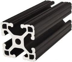 80/20 Inc. - 72 Inches Long x 1-1/2 Inches Wide x 3 Inches High, T Slotted Aluminum Extrusion - 1.7288 Square Inches, Black Anodized Finish - Exact Tooling