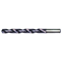 27/64 RHS / RHC HSS-CO 8% (M42) 135 Degree Split Point Heavy Duty Cobalt Drill - TiAlN - Exact Tooling