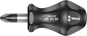 Wera 05009337001 Stubby/Carburettor screwdriver PZ03x25mm,Multi-colour - Exact Tooling