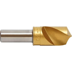 1/2 HSS Uniflute Csink,100 Deg,TiN Coated Alternate Manufacture # 61117 - Exact Tooling