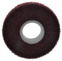 3M - 6" Diam Aluminum Oxide Finishing Flap Wheel - 2" Hole, 1" Wide, Density 5, Nonwoven, Medium Grade, 3,400 Max RPM - Exact Tooling