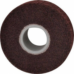 3M - 6" Diam Aluminum Oxide Finishing Flap Wheel - 2" Hole, 2" Wide, Density 5, Nonwoven, Medium Grade, 3,400 Max RPM - Exact Tooling
