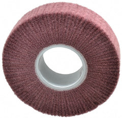 3M - 8" Diam Aluminum Oxide Finishing Flap Wheel - 3" Hole, 2" Wide, Density 3, Nonwoven, Fine Grade, 3,200 Max RPM - Exact Tooling