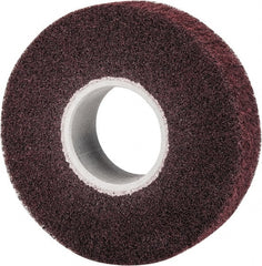 3M - 8" Diam Aluminum Oxide Finishing Flap Wheel - 3" Hole, 2" Wide, Density 5, Nonwoven, Medium Grade, 3,200 Max RPM - Exact Tooling