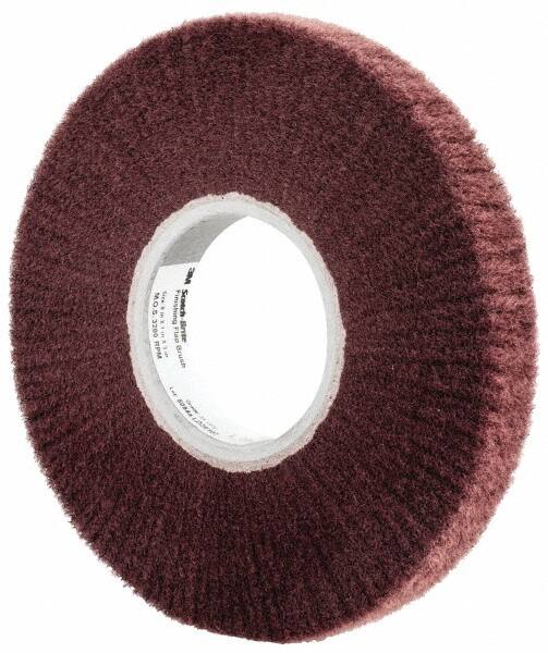 3M - 8" Diam Aluminum Oxide Finishing Flap Wheel - 3" Hole, 1" Wide, Density 3, Nonwoven, Very Fine Grade, 3,200 Max RPM - Exact Tooling