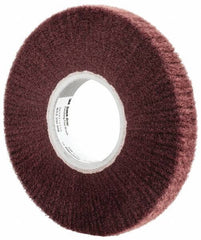 3M - 8" Diam Aluminum Oxide Finishing Flap Wheel - 3" Hole, 1" Wide, Density 3, Nonwoven, Very Fine Grade, 3,200 Max RPM - Exact Tooling