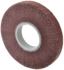 3M - 8" Diam Aluminum Oxide Finishing Flap Wheel - 3" Hole, 1" Wide, Density 7, Nonwoven, Fine Grade, 3,200 Max RPM - Exact Tooling