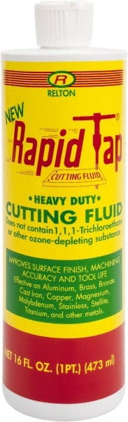 Relton - Rapid Tap, 1 Pt Bottle Cutting Fluid - Semisynthetic, For Tapping - Exact Tooling