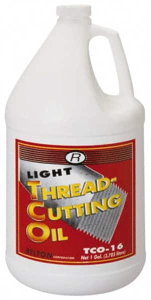 Relton - TCO-16, 1 Gal Bottle Tapping Fluid - Straight Oil, For Thread Smoothing - Exact Tooling
