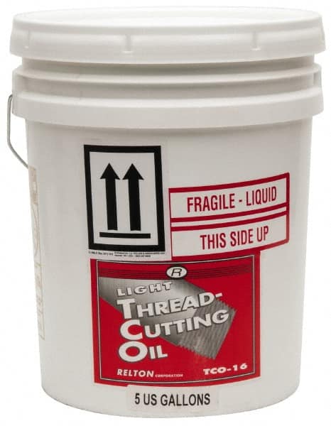 Relton - TCO-16, 5 Gal Pail Tapping Fluid - Straight Oil, For Thread Smoothing - Exact Tooling