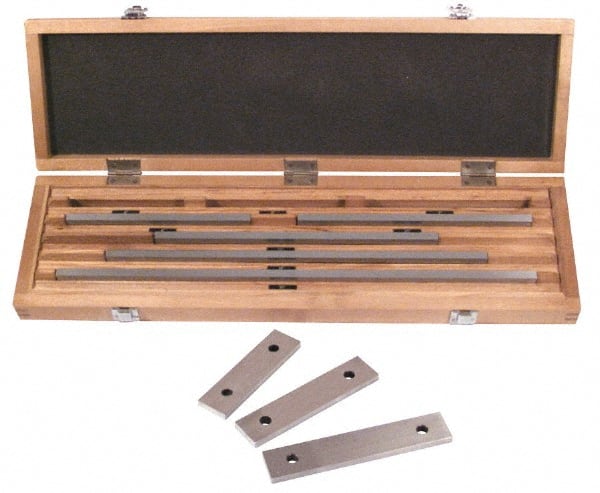 SPI - 8 Piece, 5 to 20", Grade 0, Steel Gage Block Set - Rectangular, 0.000007, 0.000008, 0.000009, 0.00001, 0.000012, 0.000014, 0.000016, 0.000018, 0.00002, 0.000024, 0.000028, 0.000036, 0.00004" Tolerance - Exact Tooling