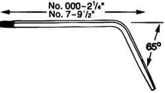 Victor - Series Elbow Torch Tip - Tip Number 1-ET, Oxygen Acetylene, For Use with 2-UM - Exact Tooling