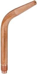 Victor - Series Elbow Torch Tip - Tip Number 00-ET, Oxygen Acetylene, For Use with 2-UM - Exact Tooling