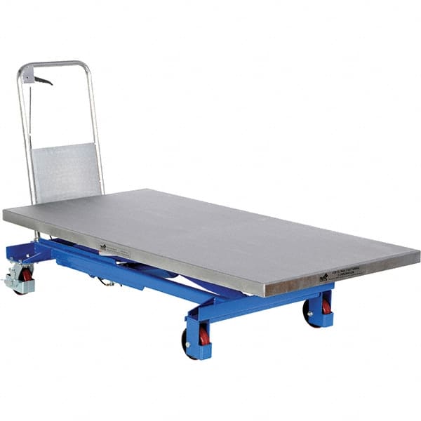 Vestil - 1,000 Lb Capacity Hydraulic Scissor Elevating Cart - 15" Lift Height, 63" Platform Length x 31-1/2" Platform Width - Exact Tooling