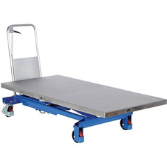 Vestil - 1,000 Lb Capacity Hydraulic Scissor Elevating Cart - 15" Lift Height, 63" Platform Length x 31-1/2" Platform Width - Exact Tooling