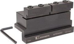 Kennametal - Tool Block Style A2TEN, 52mm Blade Height, 5.32" OAL, 80mm OAH, Indexable Cutoff Blade Tool Block - 1-1/2" Shank Height, 1-1/2" Shank Width, Reversible, Series A2 Cut-Off - Exact Tooling