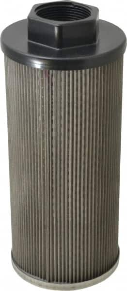Flow Ezy Filters - 100 Mesh, 189 LPM, 50 GPM, 4.2" Diam, Female Suction Strainer without Bypass - 1-1/2 Port NPT, 9.8" Long - Exact Tooling