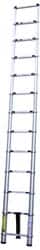 Vestil - 10-1/2' High, Type II Rating, Aluminum Telescopic Ladder - 225 Lb Capacity, 7-1/2' Working Length - Exact Tooling