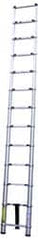Vestil - 10-1/2' High, Type II Rating, Aluminum Telescopic Ladder - 225 Lb Capacity, 7-1/2' Working Length - Exact Tooling
