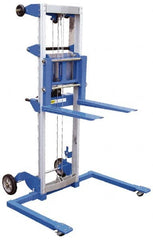 Vestil - 400 Lb Capacity, 97" Lift Height, Straddle Base Manually Operated Lift - Exact Tooling