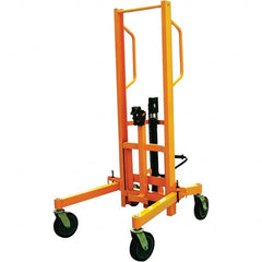 Wesco Industrial Products - 880 Lb Load Capacity, 30 & 55 Gal Drum Truck - 54-3/4" Wide x 71-1/4" High, 4 Steel Wheels - Exact Tooling