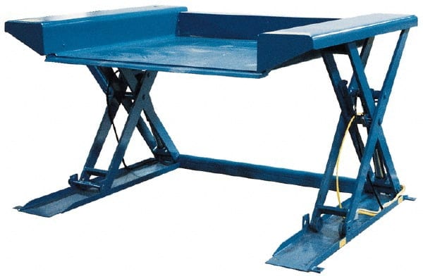 Vestil - 2,000 Lb Capacity Ground Scissor Lift Table - 1/2" Lift Height, 50" Platform Length x 52" Platform Width - Exact Tooling
