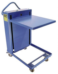 Vestil - 230 Lb Capacity Portable Spring Elevating Cart - 11" Lift Height, 20" Platform Length x 20" Platform Width - Exact Tooling