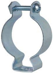 Cooper B-Line - Steel Rigid/EMT Conduit Hanger with Bolt - 4" EMT, 4" Rigid, 5/16" Rod, Zinc Plated Finish - Exact Tooling