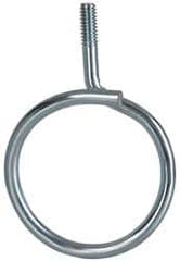 Cooper B-Line - 2" Pipe, Steel Threaded Bridle Rings - Silver, Zinc Plated, 50 Lb Capacity - Exact Tooling