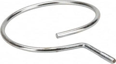 Cooper B-Line - 4" Pipe, 1/4-20" Rod, Steel Threaded Bridle Rings - Silver, Zinc Plated, 50 Lb Capacity - Exact Tooling