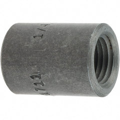 Made in USA - Size 1/4", Class 3,000, Forged Carbon Steel Black Pipe End Cap - 3,000 psi, Threaded End Connection - Exact Tooling