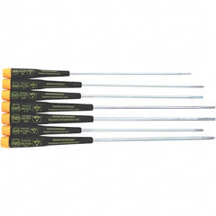 Wiha - 7 Piece Slotted & Phillips Screwdriver Set - Comes in Vinyl Pouch - Exact Tooling