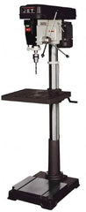 Jet - 20" Swing, Step Pulley Drill Press - 12 Speed, 1 hp, Single Phase - Exact Tooling