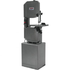 Jet - 13-1/2 Inch Throat Capacity, Step Pulley Vertical Bandsaw - 3300 (Wood), 39, 57, 78, 107, 142, 196, 278 (Metal) SFPM, 1 HP, Single Phase - Exact Tooling