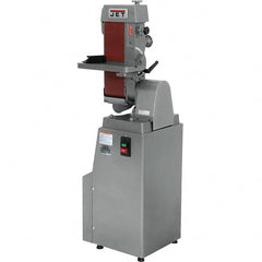 Jet - 48 Inch Long x 6 Inch Wide Horizontal and Vertical Belt Sanding Machine - 2,850 Ft./min Belt Speed, 1-1/2 Hp, Single Phase - Exact Tooling