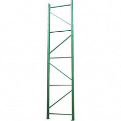 Vestil - 24,000 Lb Capacity Heavy-Duty Framing Upright Pallet Storage Rack - 42" Wide x 120" High x 42" Deep, Green - Exact Tooling