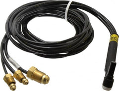 ESAB - 12-1/2 Ft. Long, 300 Amp Rating, Water Cooled TIG Welding Torch - Silicon Rubber - Exact Tooling